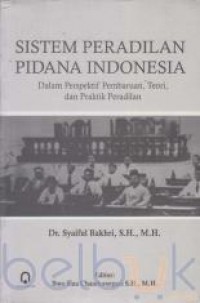 Sistem peradilan pidana Indonesia : dalam perspektif pembaruan, teori, dan praktik keadilan