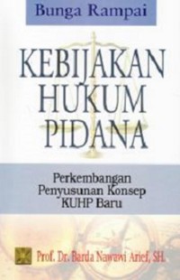 Bunga rampai kebijakan hukum pidana : perkembangan penyusunan konsep KUHP baru