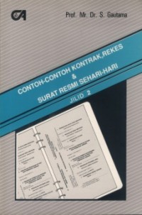 Contoh-contoh kontrak, rekes dan surat resmi sehari-hari jilid 2