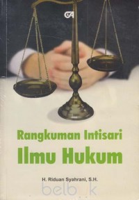 Rangkuman intisari ilmu hukum