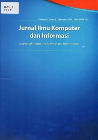 Jurnal ilmu komputer dan informasi (Journal of computer science and information)