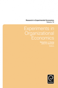 Experiments in organizational economics