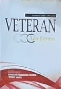 Jurnal Veteran Law Review Vol. 4 No. 2 November 2021