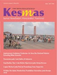 Logam merkuri pada pekerja penambang emas tanpa izin (KESMAS: Jurnal Kesehatan Masyarakat Nasional Vol.8 No.8, Mei 2014)