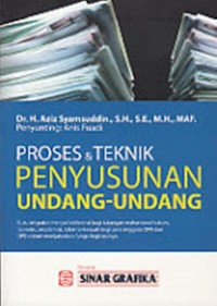 Proses dan teknik penyusunan undang-undang