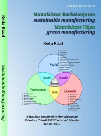 Manufaktur berkelanjutan (sustainable manufacturing) ; Manufaktur hijau (green manufacturing)