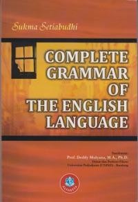 Complete grammar of the English language