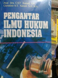 Pengantar ilmu hukum Indonesia