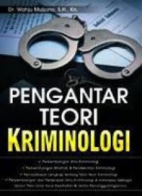 Image of Pengantar teori kriminologi