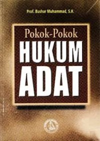 Pokok-pokok hukum adat