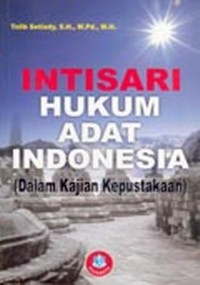 Intisari hukum adat