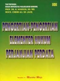 Pengertian-pengertian elementer hukum perjanjian perdata