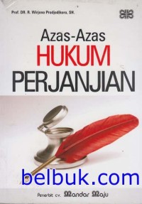 Azas-azas hukum perjanjian