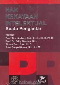 Hak kekayaan intelektual : suatu pengantar