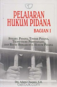 Pelajaran hukum pidana bagian 1