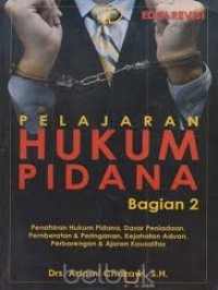 Pelajaran hukum pidana bagian 2 edisi revisi