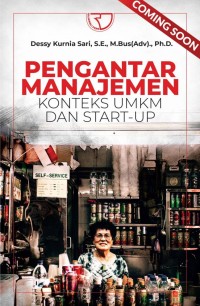 Pengantar manajemen : Konteks UMKM dan start-up