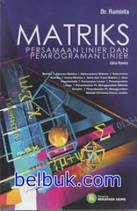 Matriks persamaan linier dan pemrograman linier