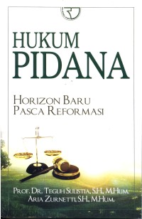 Hukum pidana : horizon baru pasca reformasi