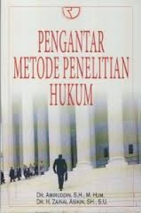 Pengantar metode penelitian hukum