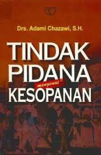 Tindak pidana mengenai kesopanan