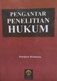 Pengantar penelitian hukum