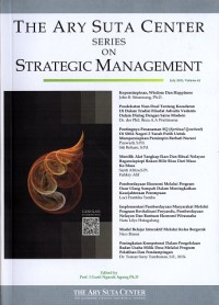 Image of The Ary Suta Center Series on Strategic Management, July 2023, Vol. 62