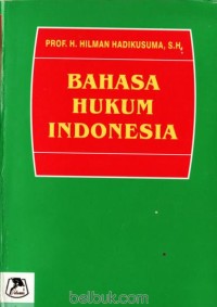 Bahasa hukum Indonesia