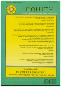 Analisis pengaruh nilai tukar, suku bunga, laju inflasi terhadap indeks harga saham gabungan (IHSG) di BEI