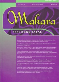 Makara : seri kesehatan, Vol. 14, Jun 2010 Nomor 1