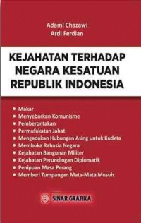 Kejahatan terhadap negara kesatuan republik indonesia