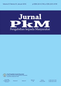 Image of Jurnal PKM : Pengabdian Kepada Masyarakat Vol.2 No.1 Januari-April 2019