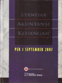 Standar akuntansi Keuangan per 1 september 2007