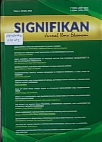 Signifikan : Jurnal Ilmu Ekonomi Vol. 8 No. 2 Tahun 2019