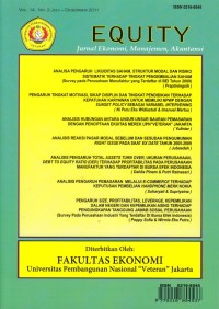 Equity, Vol. 14. No.2 Juli-Desember 2011