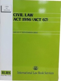 Image of Civil law act 1956 ( act 67)