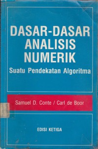 Dasar-dasar analisis numerik: suatu pendekatan algoritma