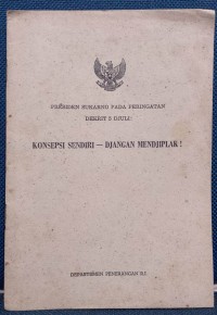 Konsepsi sendiri-djangan mendjiplak!