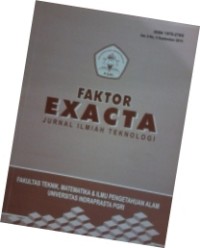 Image of Faktor EXACTA: Jurnal Ilmiah Teknologi Vol.8 No.3 September 2015