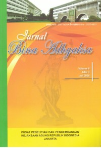 Revolusi mental dan pembinaan sumber daya manusia kejaksaan Republik Indonesia (mental revolution and human resources development at the Indonesia prosecution office)