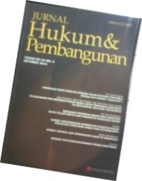 Image of Jurnal HUKUM dan PEMBANGUNAN (Th. 44 No. 4 Oktober 2014)