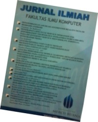 Jurnal Ilmiah Fakultas Ilmu Komputer, Vo.6 No.1 Des. 2015